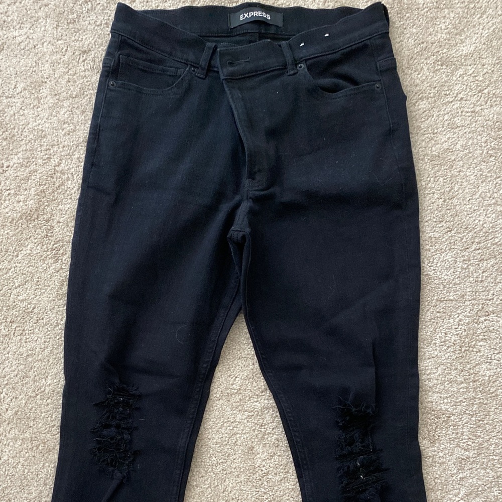 Express high rise jean leggings